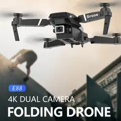 GENERICO - Dron Profesional E88 4K ORIGINAL WiFi Giro 360 HD RC Plegable Video