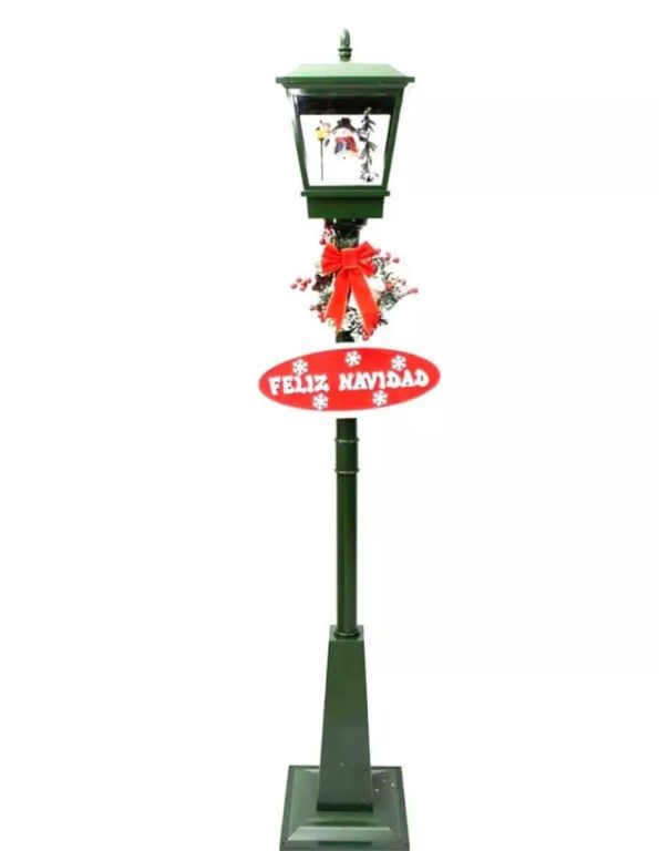 Farol navideño musical color Verde