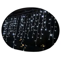 LED CONCEPTS - Cascada Navideña 500 Luces Led Blanco- 12 Metros
