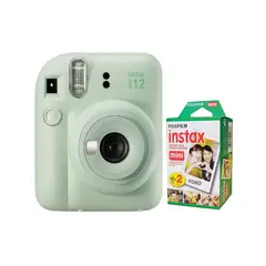 FUJIFILM - Camara Instax Mini 12 Verde Menta+Pack de Pelicula x20.
