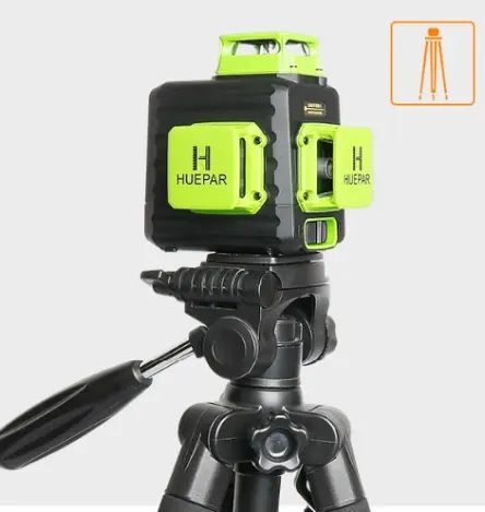 Nivel láser verde huepar B03CG 12 líneas recargable