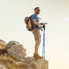 GENERICO - Bastón Trekking Antishock Mango