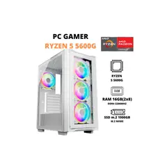 AMD - PC GAMER RYZEN 5 5600G / 16GB RAM DUAL / 1TB SSD M.2 / CASE FUENTE 600W GAMER