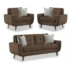 FABIANI HOME - Juego de Sala Vintage 2 1 1 Mango Fabiani Marron