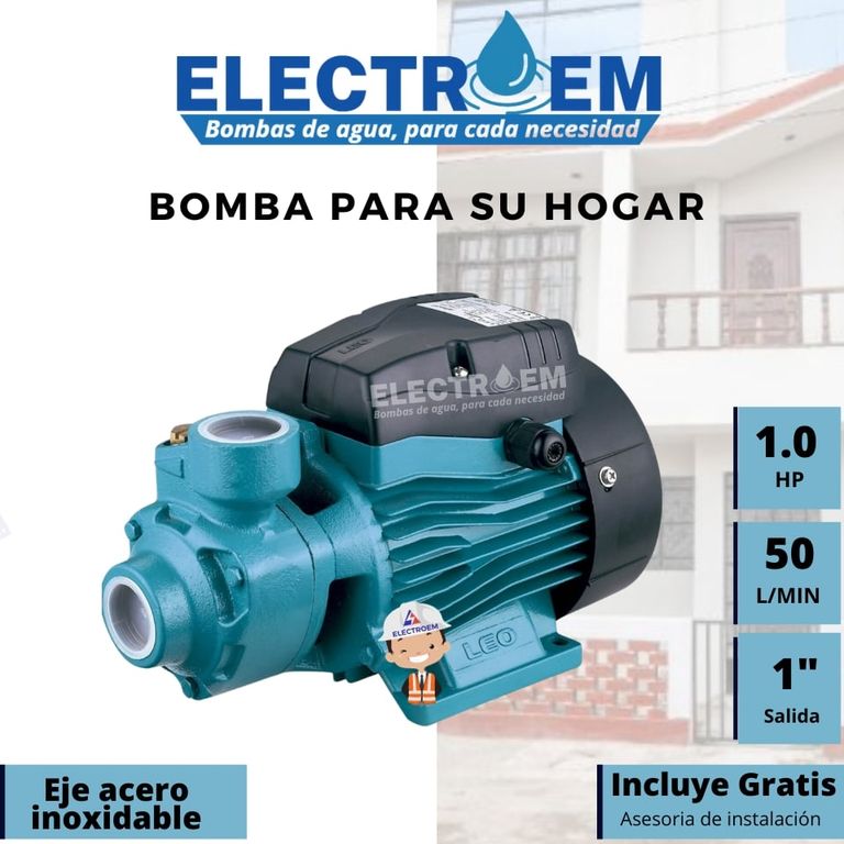 BOMBA PERIFERICA DE PRESION 1.0HP- 50L/MIN HASTA 5 PISOS