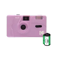 KODAK - Camara de pelicula M35 con flash Lila reutilizable+ Rollox36.
