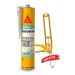 SIKA - Adhesivo y Sellante de Juntas Sikaflex Universal Gris más Aplicador