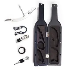 GENERICO - Set De Accesorios Para Vino 5pcs Multifunción En Botella