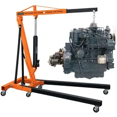 TRUPER - Pluma hidráulica 2 ton, plegable, GRUA hidráulica,