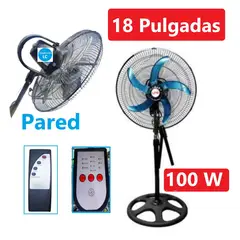 GENERICO - Ventilador 18 pulgadas Orbital con Control Remoto 100 Wats 360 Grados