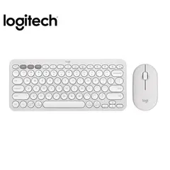LOGITECH - Combo Teclado +Mouse Logitech Pebble 2 K380s + M350s  Wirelless Blanco