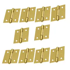 HERMEX - Bisagra cuadrada 2" pulgadas acero latonado, Hermex, Pack 10 piezas