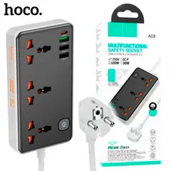 HOCO - Extension Toma Corriente Con Puerto USB de Carga Rapida AC8