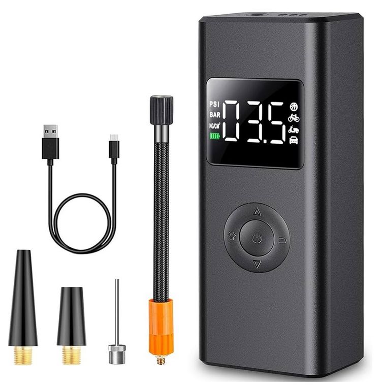 Inflador de llantas portatil - Mini Compresor - Recargable