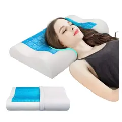 GOLDSUN - Almohada viscoelástica memory foam gel tech 56cm x 36cm.
