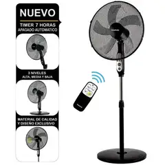 TAURUS - Ventilador Apolo 3 en 1 100W Negro Mate