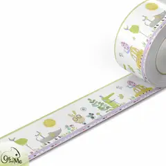 GENERICO - 5.9 mts de Cenefa Infantil autoadhesivo decorativo Safari Lila