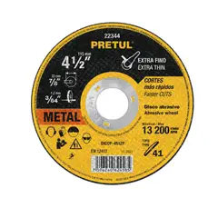 PRETUL - Disco de corte metálico 14-1/2" x 1.2 mm corte fino,