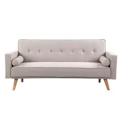 PAZART MUEBLES - SOFÁ CAMA FUTÓN LUCIE GRIS CLARO