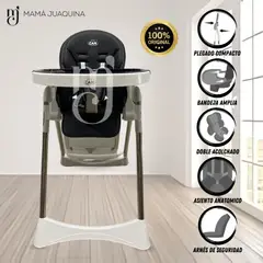 BABY - Silla de Comer Graduable Bambino «SILVESTRE» Black