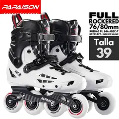 PAPAISON - Patines Freeride Professional Inline Skates - WH - Talla 39