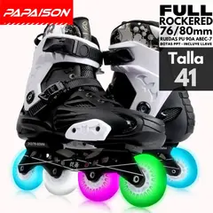 PAPAISON - Patines Freestyle X6 Full Rockered Professional Skates Talla 41