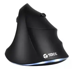TEROS - Mouse Vertical Inalambrico Ergonomico Gamer bluetooh