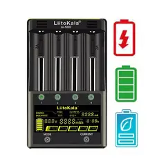 LIITOKALA - Cargador 4 Pilas lii 500s AA Aaa 18650 FuncTest+ POWER BANK