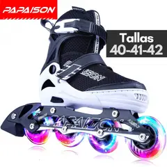 PAPAISON - Patines Inline Skates - MOD 306 - BK - Tallas 40-41-42