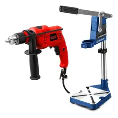 WOLFOX - Taladro Percutor 1/2" 500W WF0002 + Soporte Vertical 60 mm TC5585