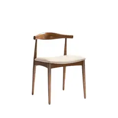 NIHM - Silla de Comedor de Madera Moustache New Beige