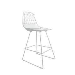 NIHM - Silla Alta de Bar Dessert Blanco 65 cm