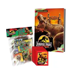 EDITORIAL BERLIN - Jurassic Park 30 años, 1 Álbum Tapa Dura + 1 paqueton + 1 Megapack