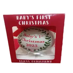 GENERICO - Esfera de Navidad Baby’s 1st Christmas 2023