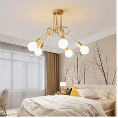 CEMLIGHTING - Lámpara de techo florencia dorado 5 sockets