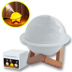 GENERICO - Humidificador Difusor Ambientador Saturno Con Luz LED Colores 200ml