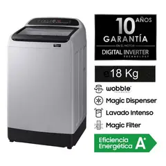 SAMSUNG - LAVADORA 18 KG WA18T6260BY - GRIS