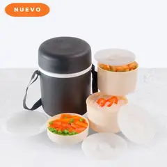POLIMES - Termo comida clásico 1.50 lt Negro - polimes