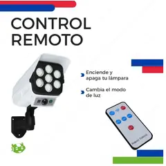 OEM - Lampara Solar Led Tipo Cámara De Seguridad Con Sensor Movimiento