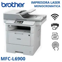 BROTHER - Impresora MFC-L6900DW multifuncional láser monocromático