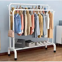 GENERICO - Estante Organizador Ropa Perchero con Ruedas PB
