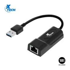 XTECH - Adaptador De Red XTC-373 Con Conector USB 3.0 A RJ-45 18CM