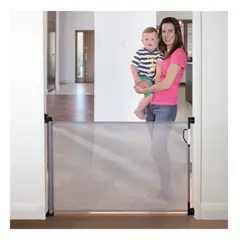 DREAMBABY - Puerta de Lona Retractil Gris