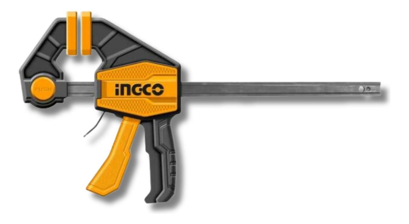 Prensa rapida Auto ajustable 12" soporta 60 Kg Ingco HQBC01602