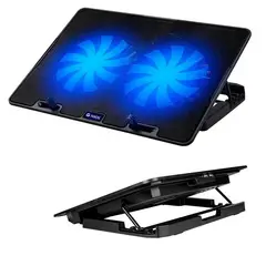TEROS - COOLER PARA LAPTOP CON DOBLE VENTILADOR Y DOBLE PUERTO USB