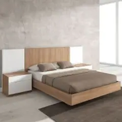 MOBILIARI - JUEGO DE DORMITORIO QUEEN + 2 VELADORES