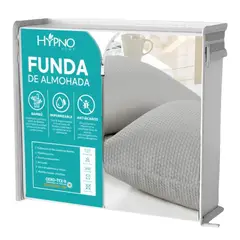 HYPNO HOME - Funda de Almohadas Impermeable 50x70cm De Bambú x2 Unids - Gris