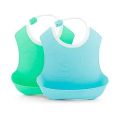 TWISTSHAKE - Babero Verde/Celeste x2