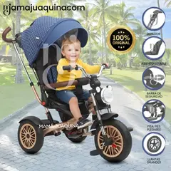 MAX - Triciclo Guiador Giratorio MAX «ROADSTER» USB Blue
