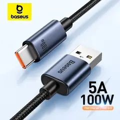 BASEUS - CABLE USB a Tipo C - 100W - CARGA RAPIDA - 1MT